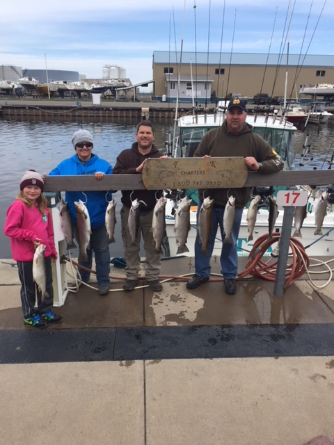 Lake Ontario Fishing Charter 04/27/2018 - TK Charters